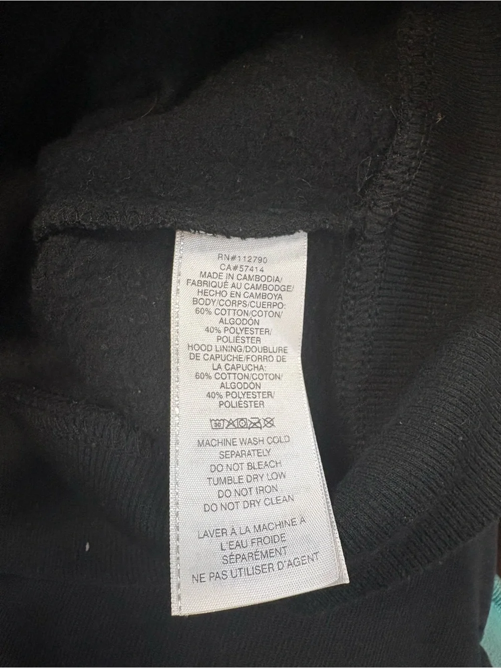 True Religion Black Pullover Hoodie